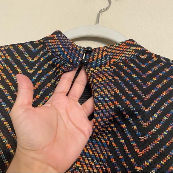 Bar III Black and Multi Colored Dress Size Medium NWT - Picture 10 of 15